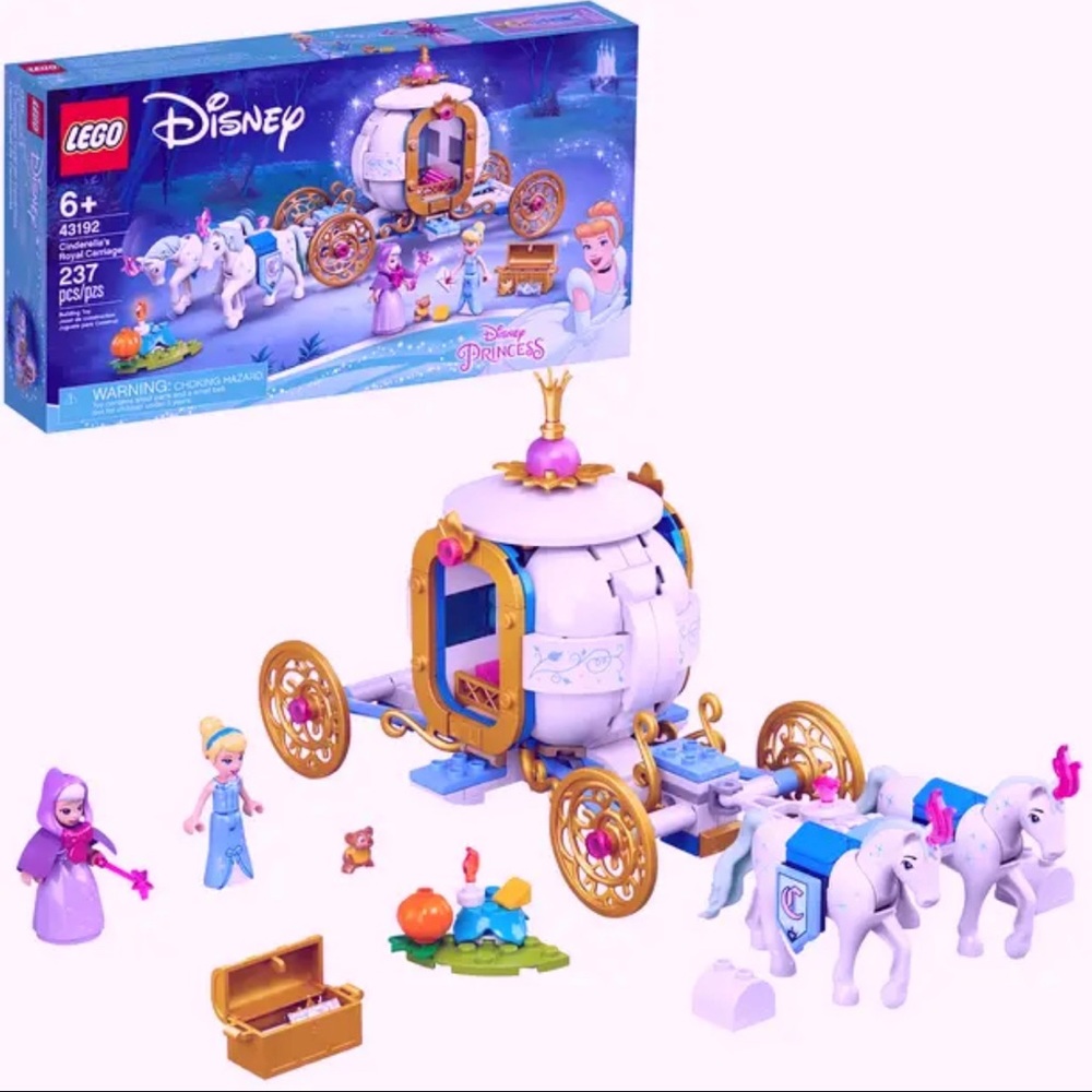 Disney's Cinderella Cinderella's Royal Carriage Building Kit 43192 by LEGO